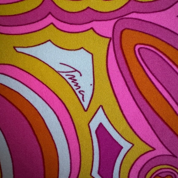 TRINA TURK 25TH ANNIVERSARY MORNING SUNRISE JERSEY COVERUP PINK TUNIC DRESS - Picture 7 of 9